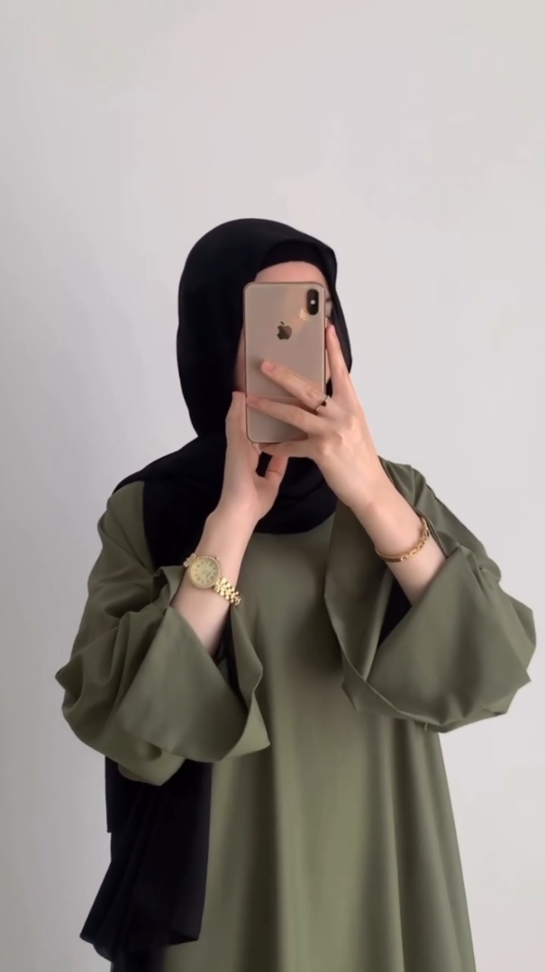 Olive Bloom Abaya