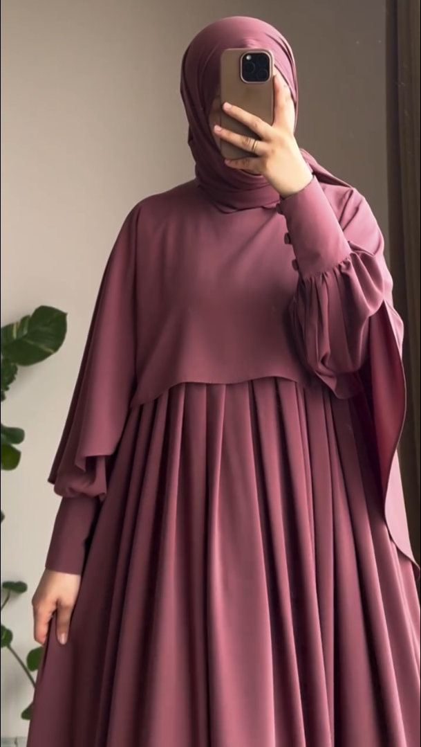 Mauve Serenity Abaya