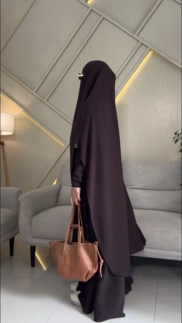 Midnight Veil Abaya Set