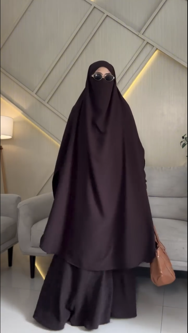 Midnight Veil Abaya Set